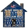Fan Creations NHL Columbus Blue Jackets Unisex Blue Jackets House Sign, Team Color, 12 inch view 1