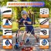 Lightweight and Foldable Kick Scooter - Adjustable Scooter for Teens and Adult, Alloy Deck with High Impact Wheels (Graffiti) view 2