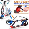 Lightweight and Foldable Kick Scooter - Adjustable Scooter for Teens and Adult, Alloy Deck with High Impact Wheels (Graffiti) view 3
