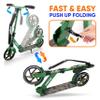 Lightweight and Foldable Kick Scooter - Adjustable Scooter for Teens and Adult, Alloy Deck with High Impact Wheels (Camouflage) view 3