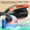 SereneLife Digital Electric Air Pump Compressor - 110W Rechargeable Quick Air Inflator w/ LCD, 0-16 Adjustable PSI, For Inflatable SUP Stand Up Paddle Board / Boat, Water Sports Inflatables-SLPUMP25 view 3