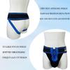 Men's Briefs Jock Strap Athletic Supporter Wide Belt Comfortable Men Sport Underwear Briefs for Gym Sport (M, Blue) view 4