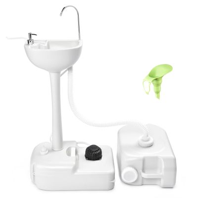 Yescom 17L Portable Sink Hand Wash Station with Pump & 24L Water Tank, Hand Washing Station for RV Travel Camping Food Booth