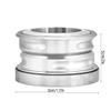 Alomejor Headset, Aluminum Alloy Solid 44mm Internal Sealed Bearing Headset Accessory for Mountain Bike(Silver) view 3