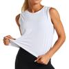 Dragon Fit Womens Ice Silk Workout Tank Tops Sleeveless Cropped Yoga Shirt for Running Gym Summer White view 1