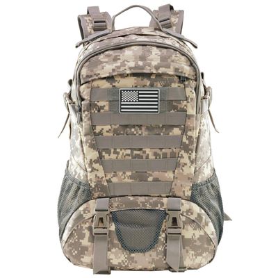 Jueachy Tactical Backpack for Men Hiking Day Pack Molle Military Rucksack Waterproof 30L EDC Bag with USA Flag Patch ACU Style