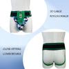Men's Briefs Jock Strap Athletic Supporter Wide Belt Comfortable Men Sport Underwear Briefs for Gym Sport (XL, Green) view 3