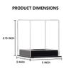 Pro Collector's UV Protection Softball Display Case Baseball Display Case Stand Championship Square BoxClear Display Cube for Official 12 Inches Ball Ball Storage Collections (Black Plastic Stand) view 3