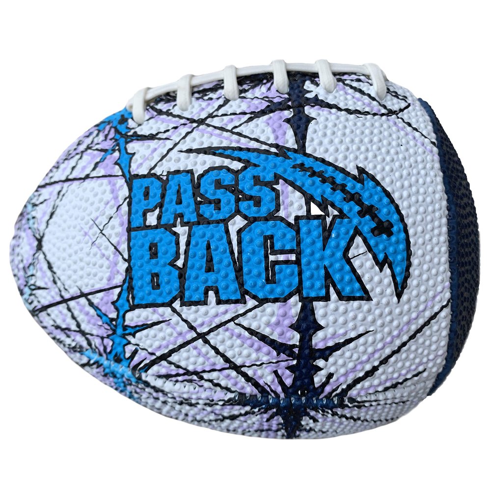 Passback Peewee Rubber Football, Ages 4-8, Elementary Training, Original, Warranty, Ships Deflated