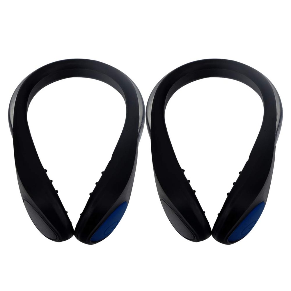 Uonlytech 2pcs Led Shoe Clip Lights Blue Light Safety Ankle Gear for Night Running Jogging and Biking Weather Resistant Non-Slip Design Easy to Attach