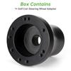 10L0L Golf Cart Steering Wheel Adapter Fits EZGO TXT/RXV 5-6 Holes Steering Wheel - Black view 4