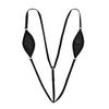 Hularka Womens One-Piece Mini Monokini Swimsuit G-String Thong Bikini Lingerie Underwear Black Medium view 2