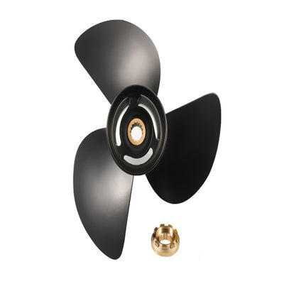 Flish Propeller 14 x 11 OEM Aluminum 3 Blades Outboard Propeller fit Tohatsu&Nissan Engines 60-140HP, Ref No.3HKB64523-0, 15 Spline Tooth, RH