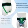 Men's Briefs Jock Strap Athletic Supporter Wide Belt Comfortable Men Sport Underwear Briefs for Gym Sport (L, Green) view 4