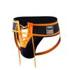 Men's Briefs Jock Strap Athletic Supporter Wide Belt Comfortable Men Sport Underwear Briefs for Gym Sport (L, Orange) view 1