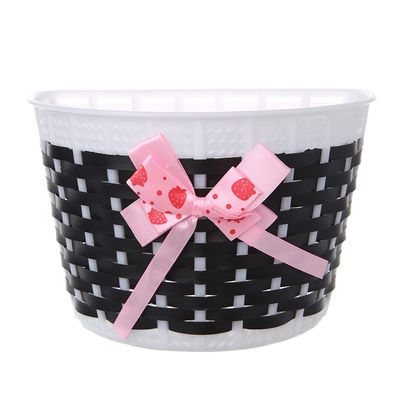 Children Bicycle Hollow Basket, Bike Tricycle Scooter Storage Front Handlebar Plastic Carrier Basket Plastic