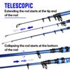 Sougayilang Fishing Rod Telescopic Fishing Rod Portable- 24 Ton Carbon Fiber,CNC Machined Reel Seat, Comfortable EVA Handle, Travel Fishing Pole for Bass Trout Fishing (Blue, 3.0M/9.9FT) view 3