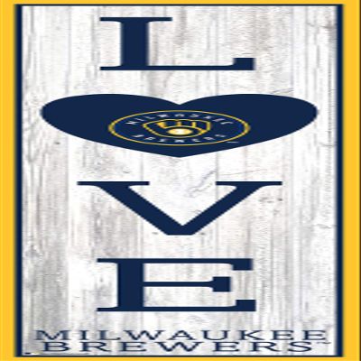 MLB Milwaukee Brewers Unisex Milwaukee Brewers 48" Love Leaner, Team Color, 48 inch