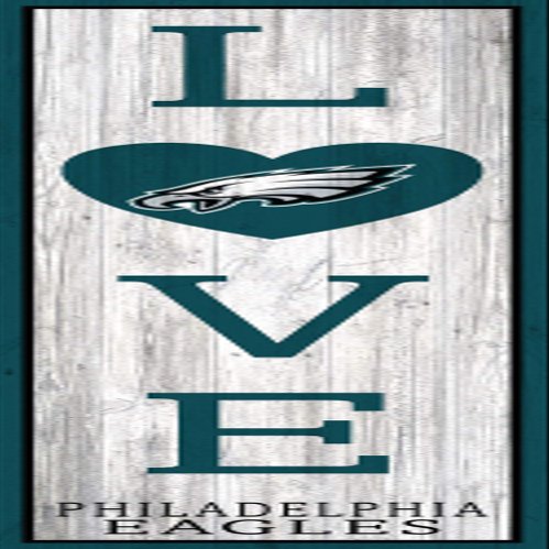 NFL Philadelphia Eagles Unisex Philadelphia Eagles 48" Love Leaner, Team Color, 48 inch