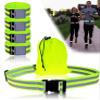 FREEMOVE Reflective Running Gear - a Pack with Adjustable Runners Waist Belt + 4 Arm/Wrist Bands for Men and Women - Stay Safe Day or Night When Dog Walking, Running, Cycling, Jogging, Biking, MTB view 1