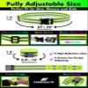 FREEMOVE Reflective Running Gear - a Pack with Adjustable Runners Waist Belt + 4 Arm/Wrist Bands for Men and Women - Stay Safe Day or Night When Dog Walking, Running, Cycling, Jogging, Biking, MTB view 3