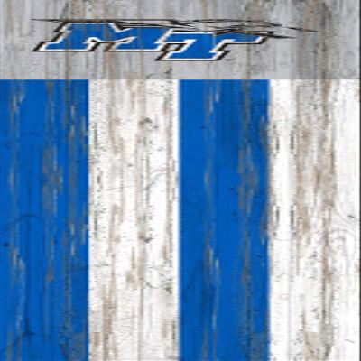 NCAA Middle Tennessee State Blue Raiders Unisex MTSU 48" Flag Leaner, Team Color, 48 inch