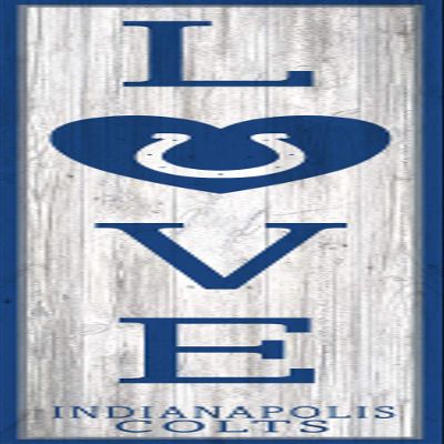 Fan Creations NFL Indianapolis Colts Unisex Indianapolis Colts 48" Love Leaner, Team Color, 48 inch