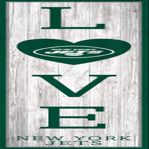 NFL New York Jets Unisex New York Jets 48" Love Leaner, Team Color, 48 inch