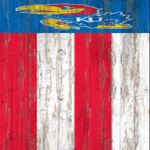 NCAA Kansas Jayhawks Unisex Kansas 48" Flag Leaner, Team Color, 48 inch
