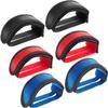 3 Pairs Bike Pedal Straps Bicycle Feet Straps Cycling Adhesive Pedal Toe Clip Belt for Fixed Gear Bike(Red, Black, Blue) view 1