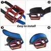 3 Pairs Bike Pedal Straps Bicycle Feet Straps Cycling Adhesive Pedal Toe Clip Belt for Fixed Gear Bike(Red, Black, Blue) view 2