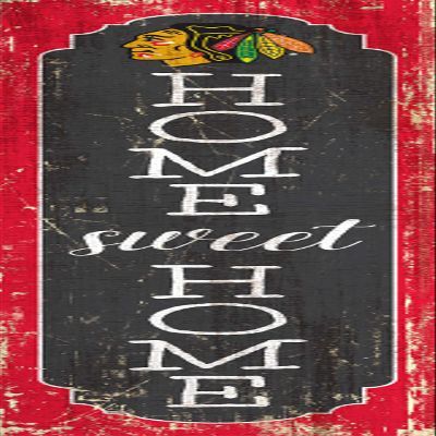 NHL Chicago Blackhawks Unisex Chicago Blackhawks 48" Home Sweet Home Leaner, Team Color, 48 inch