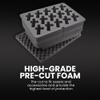 NANUK 950 Hard Case with Wheels and 15 UP Custom Foam Insert, IP67 Waterproof & Crushproof, Rugged Construction for Ultimate Protection, Made in Canada Black (22.8 x 18.3 x 11.7) view 4