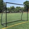 Vallerta Premier 12 X 6 Ft. AYSO Youth Regulation Size Soccer Goal w/Weatherproof 4mm Net. 50MM Diameter Black Powder Coated/Corrosion Resistant Frame. 12x6 Foot Practice Aid(1Net) ONE Year Warranty! view 1
