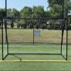 Vallerta Premier 12 X 6 Ft. AYSO Youth Regulation Size Soccer Goal w/Weatherproof 4mm Net. 50MM Diameter Black Powder Coated/Corrosion Resistant Frame. 12x6 Foot Practice Aid(1Net) ONE Year Warranty! view 2