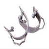 Showman Glitter Epoxy Aluminum Bumper Spurs (Silver) view 1