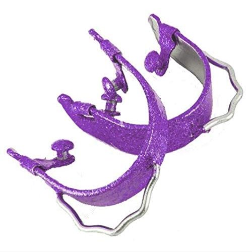 Showman Glitter Epoxy Aluminum Bumper Spurs (Purple)