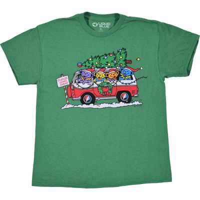 Liquid Blue unisex child Grateful Dead Steal Your Christmas Tree Youth T-shirt T Shirt, Kelly Green, X-Large US