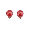 1-5 Pairs Pearl Clip on Earrings for Women Non Piercing Earrings Set Hypo-Allergenic Earrings (Red Clip-ons) view 1