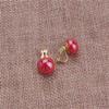 1-5 Pairs Pearl Clip on Earrings for Women Non Piercing Earrings Set Hypo-Allergenic Earrings (Red Clip-ons) view 3