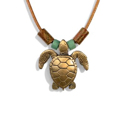 Big Blue by Roland St John Sea Turtle Pendant (18")