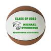 Personalized Custom Graduation 2024 Basketball Gift - Graduation Class of 2024 - Graduation Gift for Boy - Graduation Gift for Girl (Regulation Basketball, Green Text) view 2