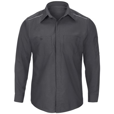 Red Kap mens Long Sleeve Pro Airflow Work Button Down Shirt, Charcoal, Medium US