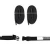 EZ-Xtend Adjustable Boat Cover Tie Down Straps w/Delrin Quick Release Buckles - Heavy Duty 1" Polyester Webbing 4500 lb Break Strength - 250 lb QR Buckle - Boat Accessories - 2 Pack (12 Feet, Black) view 1