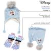 Disney Frozen Kids Beanie Hat, Scarf and Glove Set, Anna and Elsa Girls Winter Knit Cap with Matching Mittens, Age 4-7 Years, Multi view 2