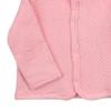HonestBaby Baby Girls Organic Cotton Matelasse Snap-front Hooded Jacket Cardigan Sweater, Pink, 3-6 Months US view 3