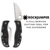 Spyderco RockJumper Wharncliffe Folding Pocket Knife with 3" VG-10 Steel Blade and FRN Handle - EDC Knife for Men and Women, Perfect for Hunting, Tactical, Camping, Survival - SpyderEdge - C254SBK view 2
