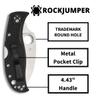 Spyderco RockJumper Wharncliffe Folding Pocket Knife with 3" VG-10 Steel Blade and FRN Handle - EDC Knife for Men and Women, Perfect for Hunting, Tactical, Camping, Survival - SpyderEdge - C254SBK view 4
