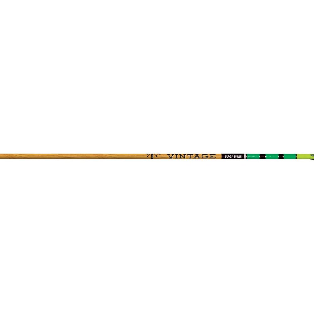 Black Eagle Vintage Traditional Hunting Dozen Arrow Shafts-600 Spine