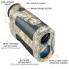Bushnell BoneCollector 850 Laser Rangefinder, Hunting Laser Range Finder in Realtree Edge Camo view 2
